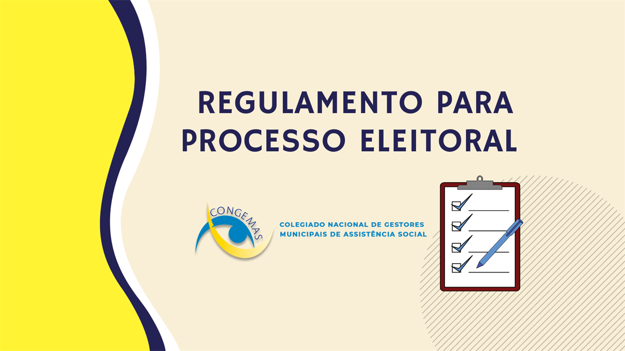 Regulamento para Processo Eleitoral Congemas